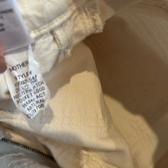 Mother Denim The Hustler Patch Pocket Flood Act Natural - Picture 7 of 10